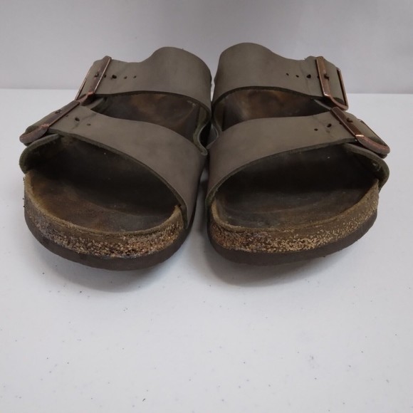 Birkenstock Arizona Sz US 9 EU 42 Birko-Flor Gray Shoes Sandals Comfort Slip-On - Picture 8 of 13